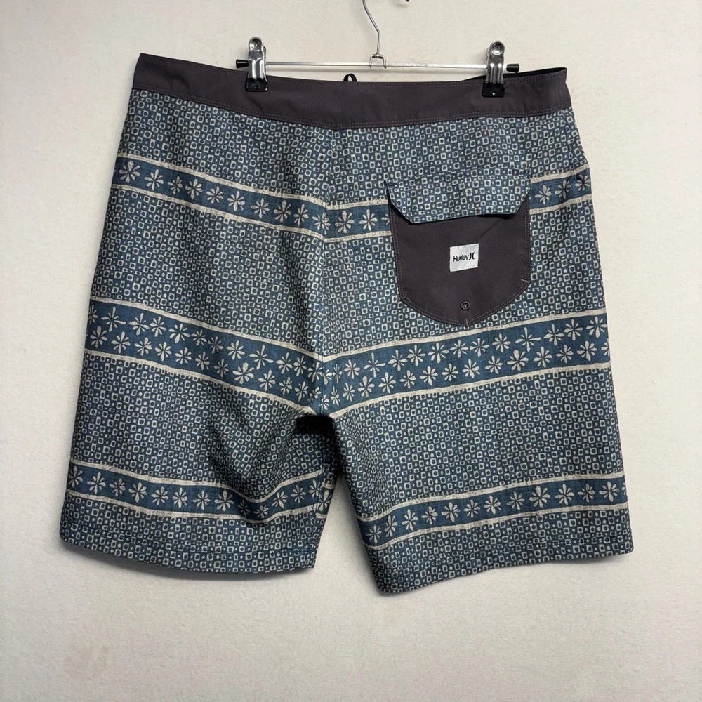 Hurley Swim Shorts 34 Stripe Navy‎ Blue